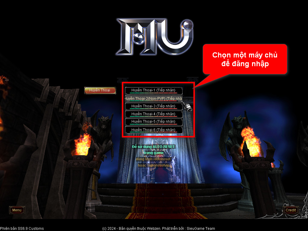 Chức năng chính của Game MU Nam Việt